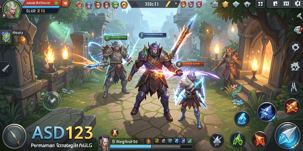 Tampilan gameplay ASD123 dengan strategi yang menantang dan interaksi antar pemain.