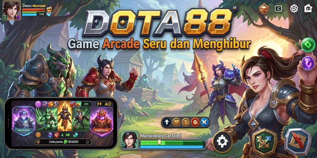 Tampilan gameplay DOTA88 yang seru dan menantang di dalam game Arcade.