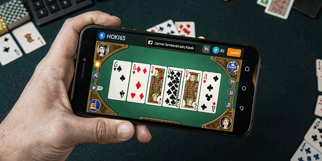 Tampilan gameplay domino yang seru dan menantang di HOKI65.