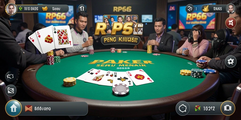 Tampilan menarik dari gameplay Poker di RP66.