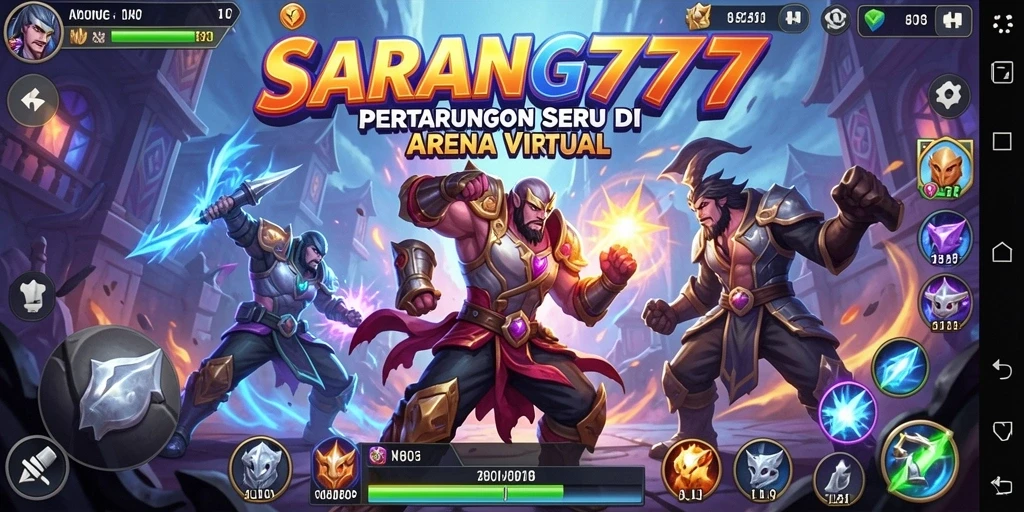 Tangkapan layar menunjukkan pertarungan seru dengan efek visual yang menakjubkan.