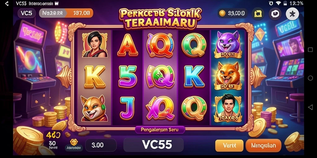 Tampilan gameplay menarik dari permainan Slot VC55.