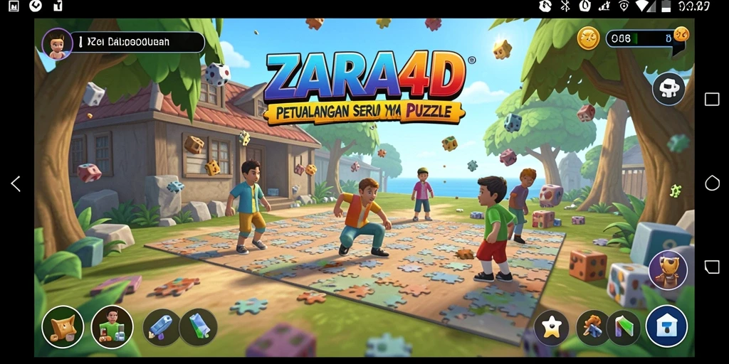 Screenshot gameplay ZARA4D menampilkan tantangan puzzle yang menarik.